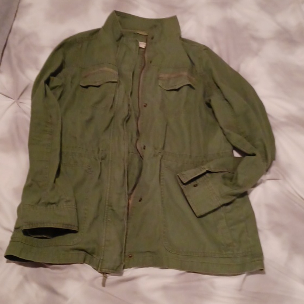 Green Jean jacket